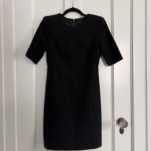 NWOT Theory black structured fitted dress